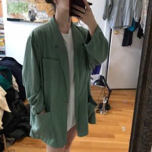 Green oversized jacket